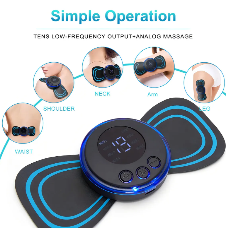 combo calentador hombrera+parche masaje