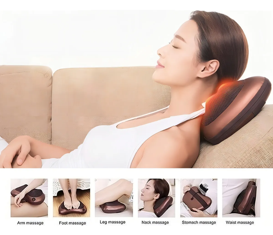 Cojin Masajeador De Cuello Espalda Recar