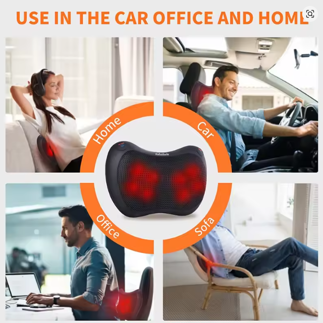 Cojin Masajeador De Cuello Espalda Recar